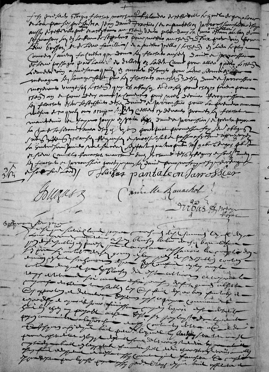 Page du registre